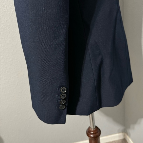 Zara Bloggers Fav Navy Blue Tailored Double Breasted Lapel Collar Blazer‎ Zs S - Picture 16 of 16